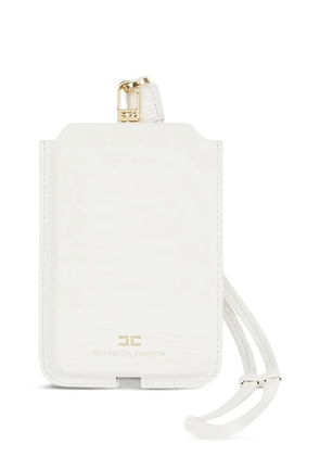Elisabetta Franchi crocodile-print phone case - Neutrals