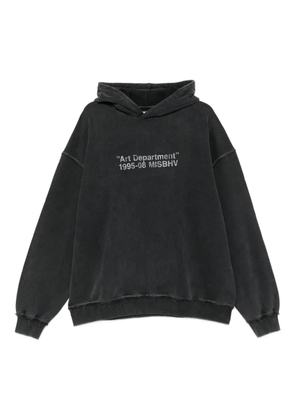 MISBHV frayed-hem hoodie - Grey