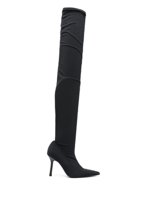 Patrizia Pepe 85mm stretch heeled boots - Black