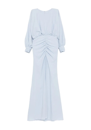 Amsale pebbled-texture dress - Blue