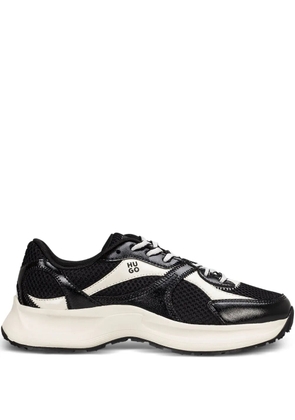 HUGO panelled mesh sneakers - Black