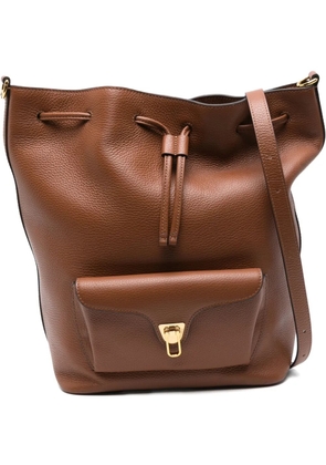 Coccinelle medium Beat Generation drawstring bucket bag - Brown