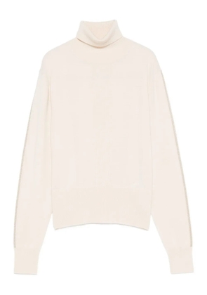 Patrizia Pepe turtleneck wool sweater - White