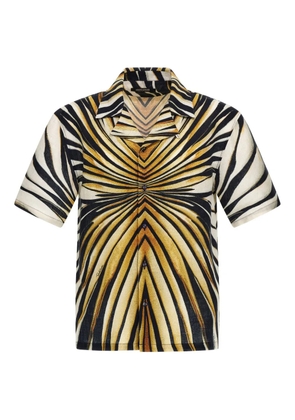 Roberto Cavalli graphic-print shirt - Yellow