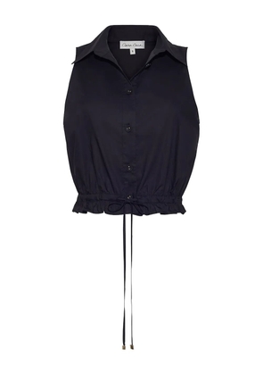 Cara Cara collared button-down top - Black
