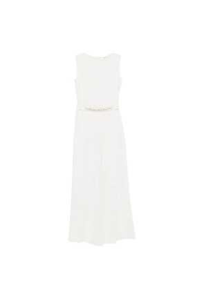 P.A.R.O.S.H. flower-embellishment jumpsuit - White