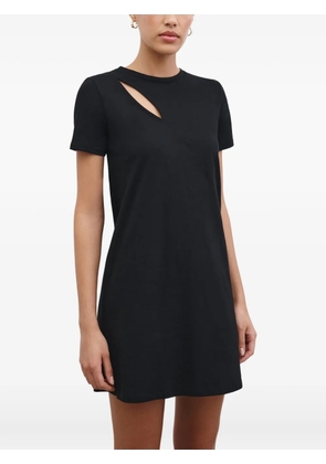 Marcella Leonie cut-out short-sleeve mini dress - Black