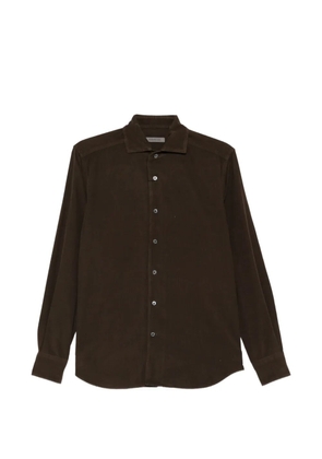 Corneliani buttoned corduroy shirt - Brown