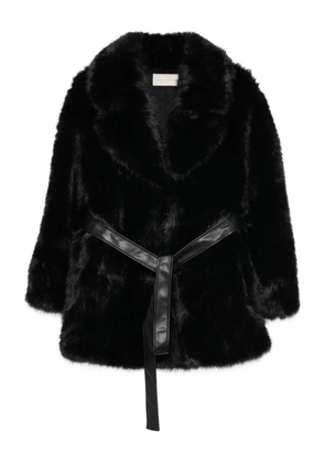 Vanessa Bruno belted faux fur jacket - Black