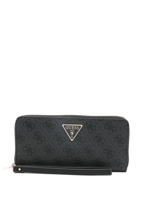GUESS USA Laurel II Monogram zip wallet - Black