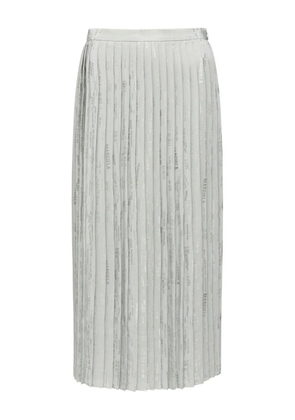 MM6 Maison Margiela pleated straight skirt - Grey