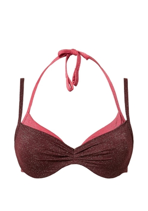 TWINSET two-tone underwired bikini top - Purple