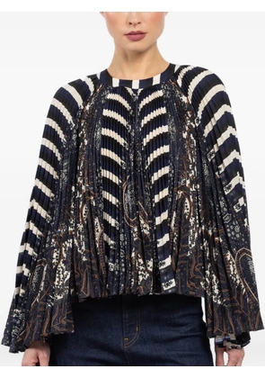 Ulla Johnson striped pleated blouse - Blue