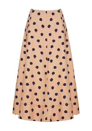 Cara Cara Aisha polka dot-print midi skirt - Neutrals