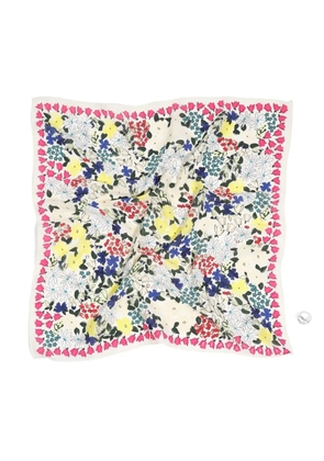 Bimba y Lola floral-print heart keyring - Neutrals