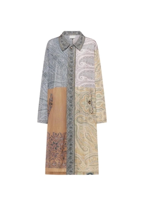 Pierre-Louis Mascia Integmosfre patchwork paisley-print coat - Neutrals