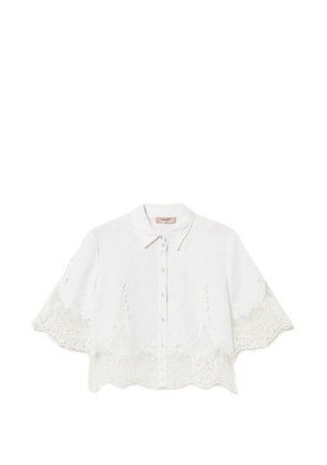TWINSET lace-detail shirt - White