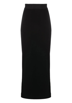 Dolce & Gabbana logo-waistband bodycon midi skirt - Black