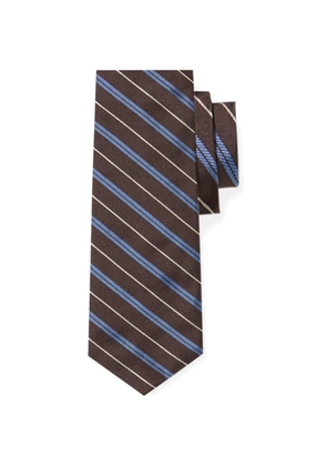 Brooks Brothers regimental striped silk tie - Brown