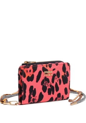 Bimba y Lola leopard-print zip wallet - Pink
