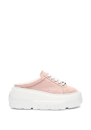 Casadei pink heeled mules