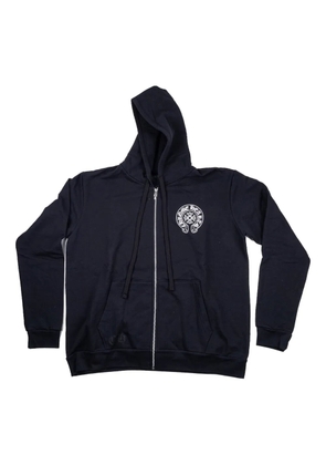 Chrome Hearts zip-up graphic hoodie - Black