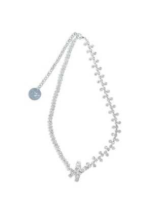 Nº21 crystal-embellished necklace - Silver