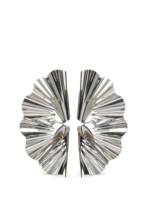 Jennifer Behr Darya ruffled earrings - Silver