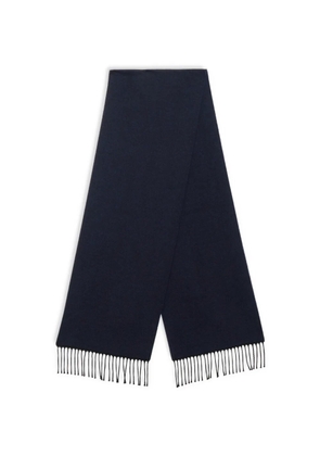 Brooks Brothers fringed scarf - Blue