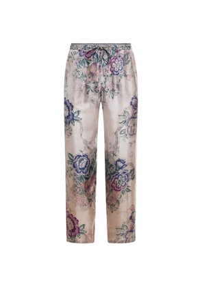 Pierre-Louis Mascia floral-print trousers - White