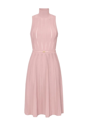 Elisabetta Franchi high-neck midi dress - Pink