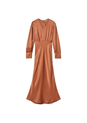 TWINSET long satin dress - Brown