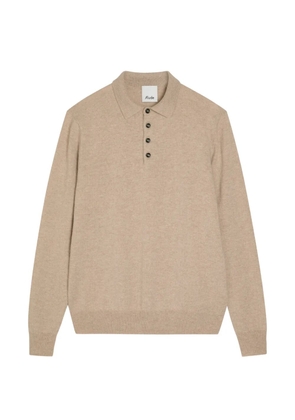 Allude button-up polo shirt - Neutrals