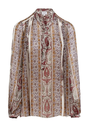Giambattista Valli pussy-bow paisley blouse - Neutrals