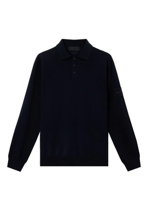 Stone Island logo-badge polo shirt - Blue