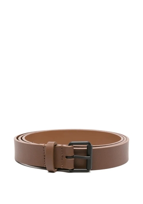 Sofie D'hoore leather square-buckle belt - Brown
