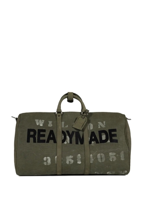 Readymade large top-handles luggage bag - Green