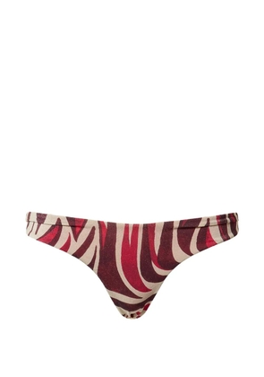 TWINSET printed bikini briefs - Red