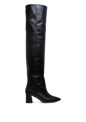 GINISSIMA 65mm leather boots - Black
