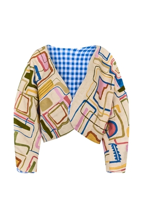 Hunter Bell Miro cropped jacket - Neutrals