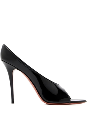 Amina Muaddi Anok patent sandals - Black