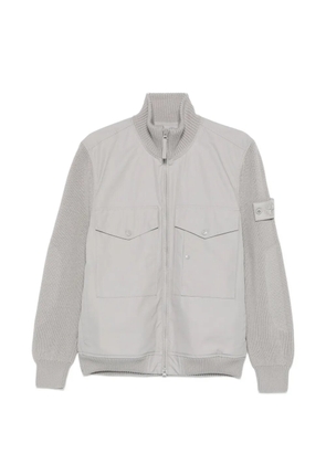 Stone Island logo-patch jacket - Grey
