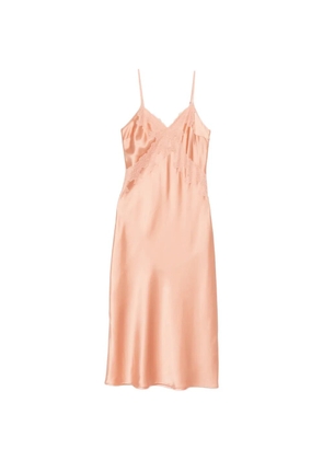 Patrizia Pepe lace satin midi dress - Pink