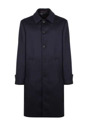 Montedoro single-breasted long-sleeve coat - Blue