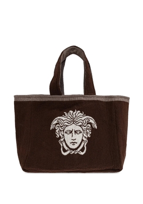 Versace Home medusa embroidery tote bag - Brown