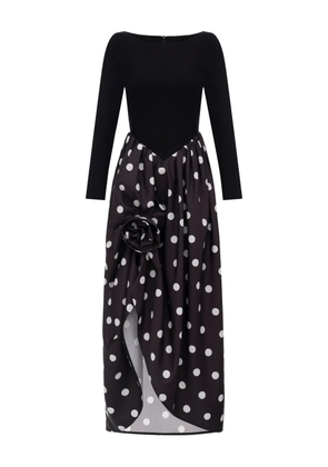 Sleeper Aurora polka-dot maxi dress - Black