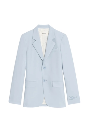 Zadig&Voltaire Vanille embroidery tailoring blazer - Blue