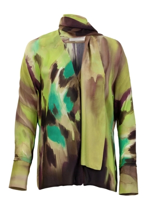 Silvia Tcherassi Jaboca abstract print blouse - Green