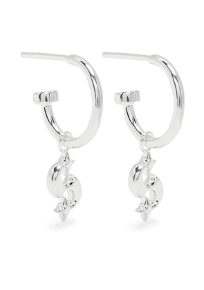 Stolen Girlfriends Club Hidden Heart anchor earrings - Silver