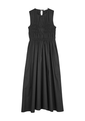 Cecilie Bahnsen Christy gathered-detail midi dress - Black